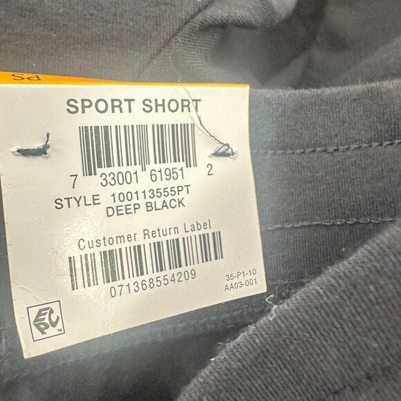 NEW Karen Scott Sport Shorts‎ Black Petite Small Black Cotton Spandex Drawstring - Picture 10 of 13